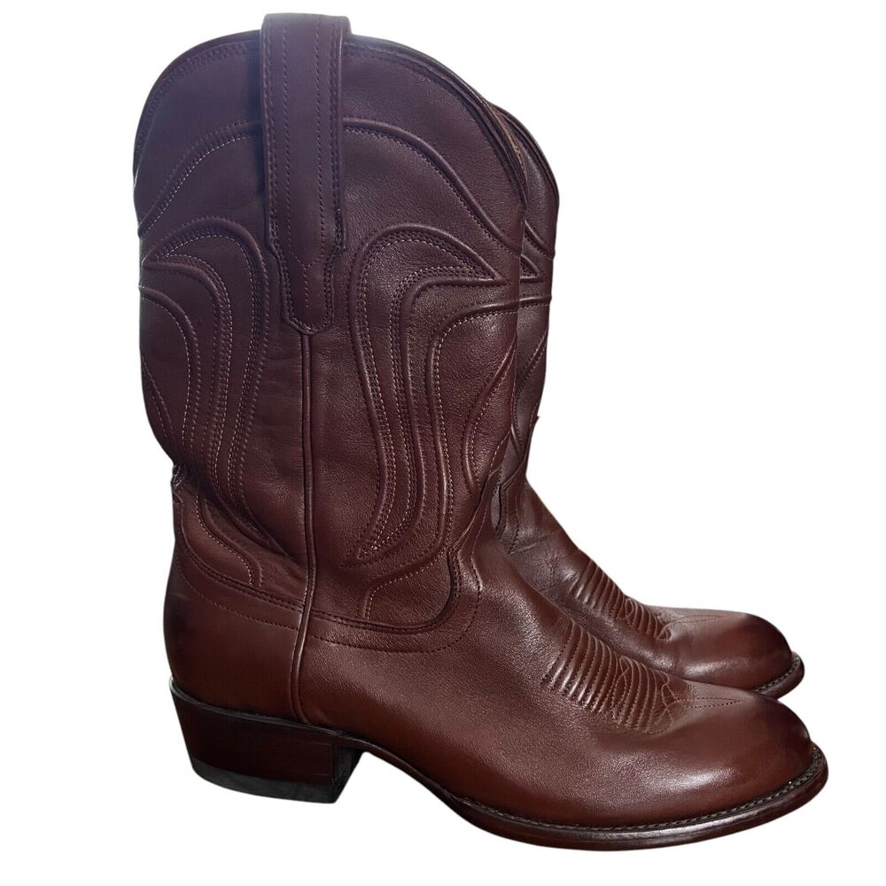 Original Jaime Brown Leather Cowboy Boots